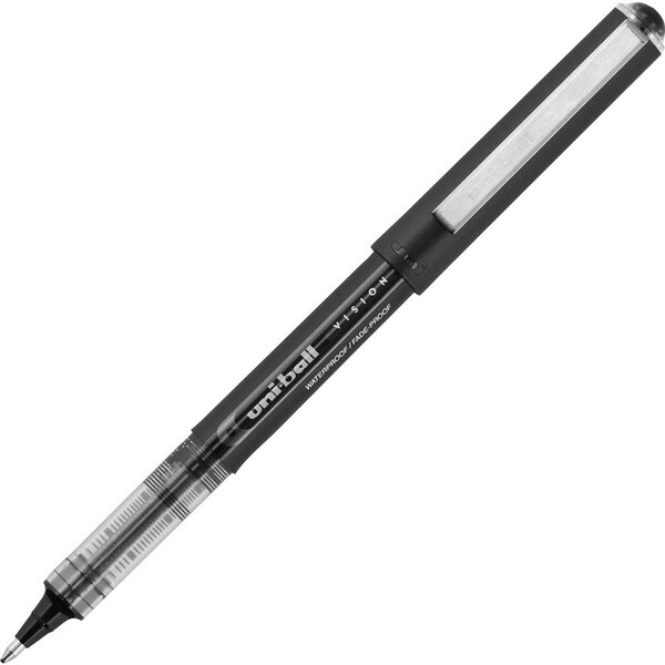 Pen, Rollerball, 1.0mm Point, 1/2"Wx5-1/2"Lx3/5"H, 12/DZ, BK PK